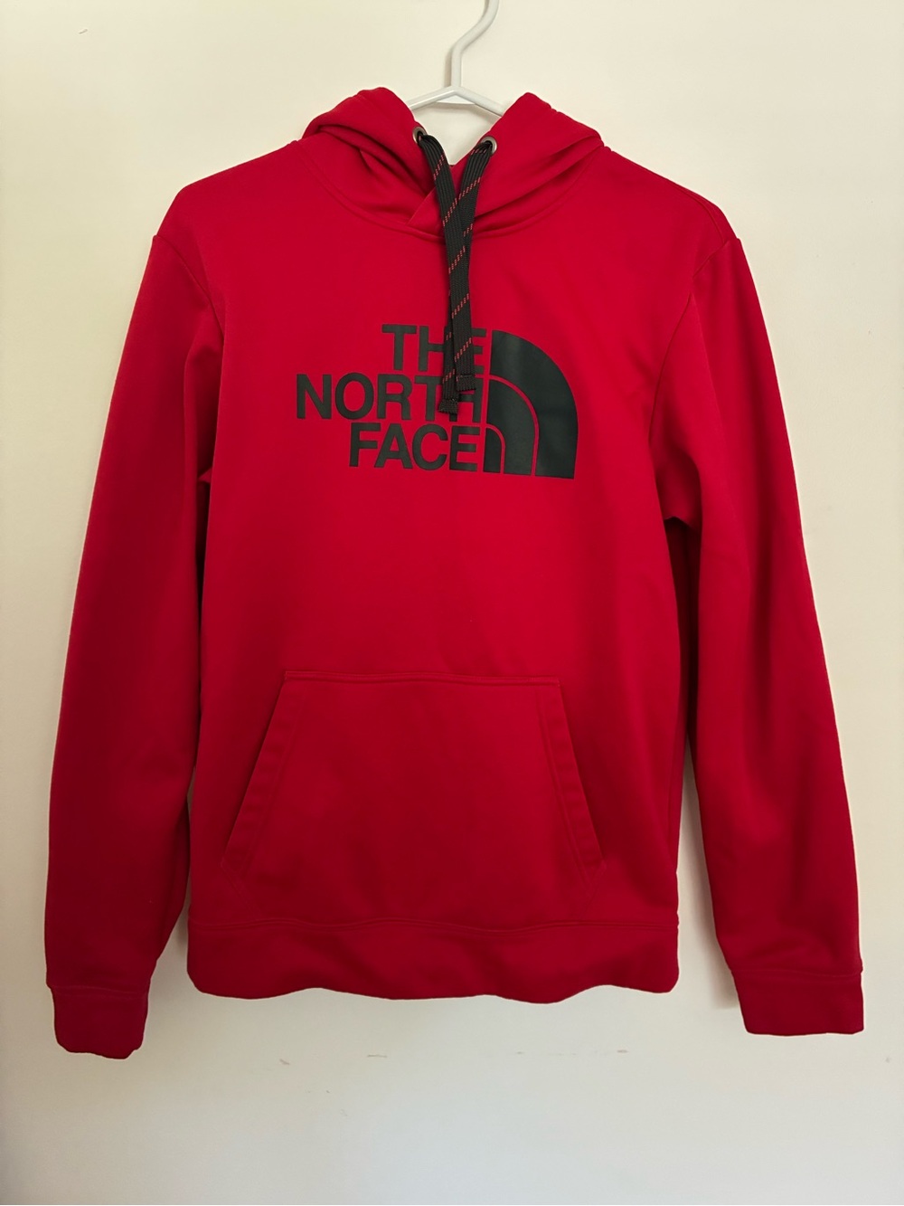 The North Face Men's Bright Red Logo Pullover Hoodie